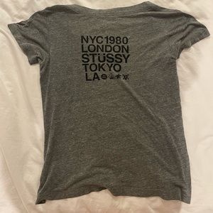 Stussy heather gray T-shirt